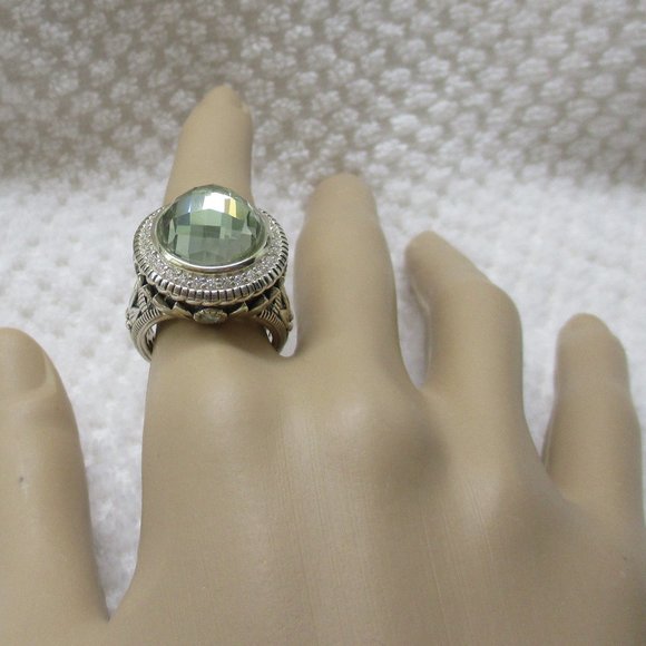 Seidengang Mint Quartz & Diamonique Ring - Picture 12 of 15